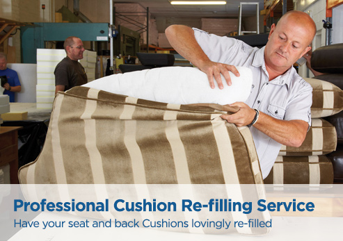 Professional cushion re-filling service
